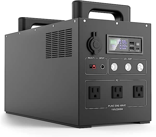 NEXPOW Portable Power Station 2000W2400Wh LiFePO4 Lithium Battery Pack ,Solar Generator $1,499.00 at