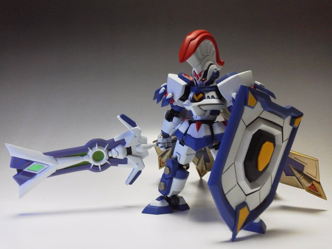 オシっ( ー`дー´)キリッ#白色のプラモデルなんでもOK#ダンボール戦機#SDガンダム外伝#アニマギア オシっ( ー`дー´)キリッ#白色のプラモデルなんでもOK#ダンボール戦機#SDガンダム外伝#アニマギア