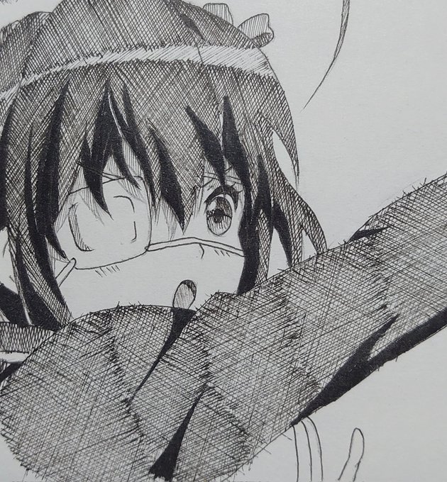 56日目 小鳥遊六花#中二病でも恋がしたい #100日チャレンジ #模写 56日目 小鳥遊六花#中二病でも恋がしたい #100日チャレンジ #模写