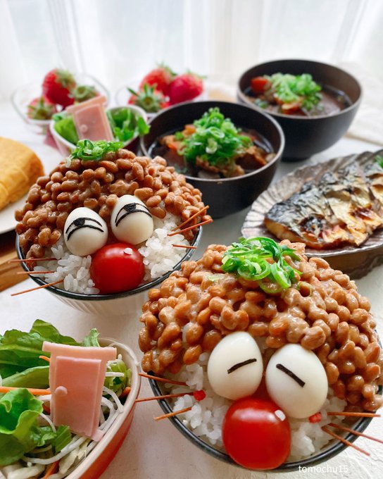 以前投稿したことあるドラえもん納豆ごはん。ジト目のドラちゃん、ほんと好き。 以前投稿したことあるドラえもん納豆ごはん。ジト目のドラちゃん、ほんと好き。