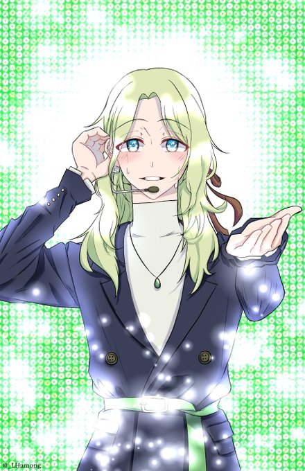 アイドル🎤 スオウ!💚🪩✨#クジラの子らは砂上に歌う #クジ砂 アイドル🎤 スオウ!💚🪩✨#クジラの子らは砂上に歌う #クジ砂