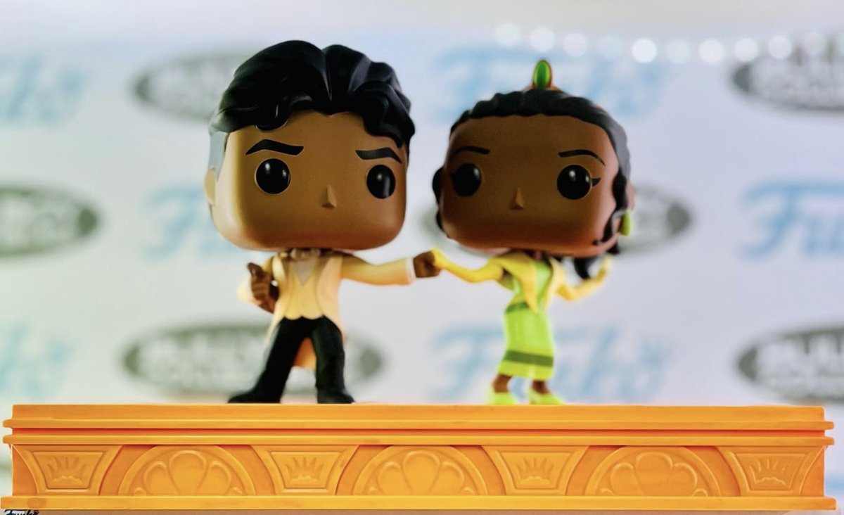 Tiana and Naveen up close and in person! And yes they corrected the colors for those wondering! Grab...