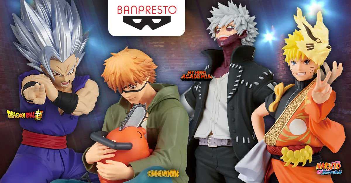 Banpresto just launched some new figures for MHA, Naruto, DBS and Chainsawman! Check them out at th...