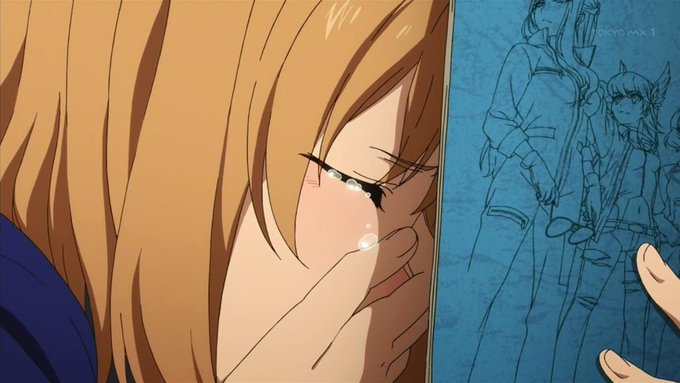 #アニメでボロ泣きしたシーンあげてけSHIROBAKO 第23話。上山高校アニメ同好会OG5人娘の中で、唯一、希望がみえ