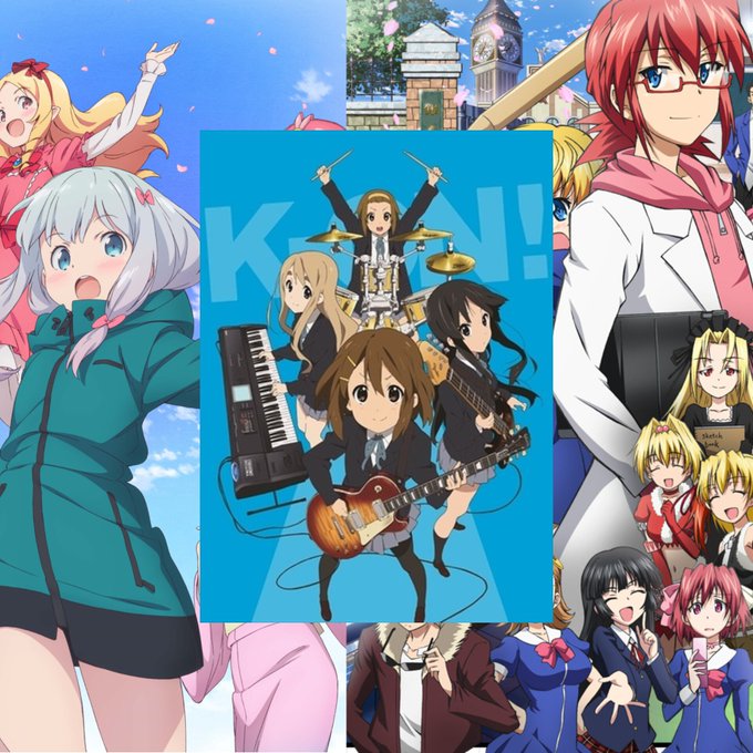 自分をアニメ沼にハマらせるきっかけになったアニメ3選でございます。右から 電波教師、けいおん、エロマンガ先生というライン 自分をアニメ沼にハマらせるきっかけになったアニメ3選でございます。右から 電波教師、けいおん、エロマンガ先生というライン