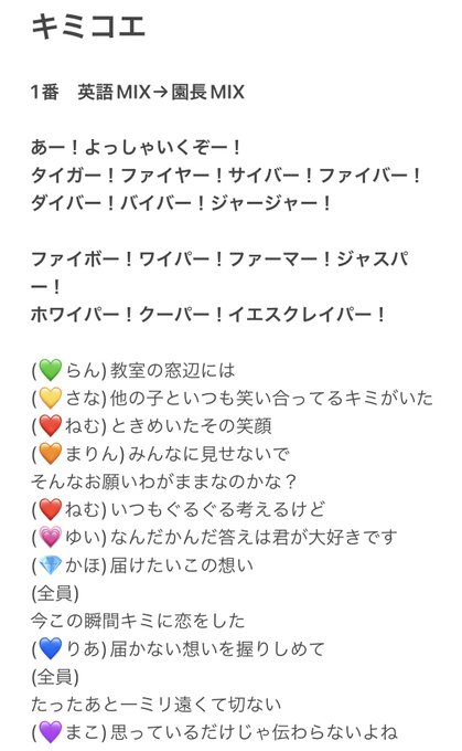 キミコエ キミコエ