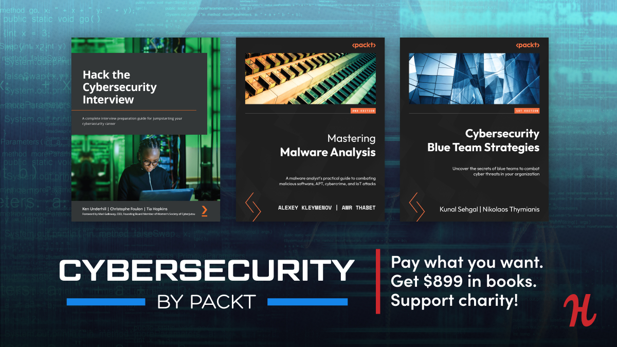 Upgrade your cybersecurity skills with our latest book bundle from PacktPublishing
Hack the Cyber...