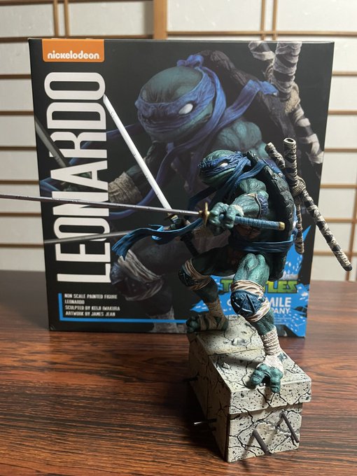 岩倉タートルズ🐢やっとこさ1体目GET出来ました🤩ミュータントタートルズのレオナルド🐢筋肉の造形はもちろん、甲羅の造形が 岩倉タートルズ🐢やっとこさ1体目GET出来ました🤩ミュータントタートルズのレオナルド🐢筋肉の造形はもちろん、甲羅の造形が