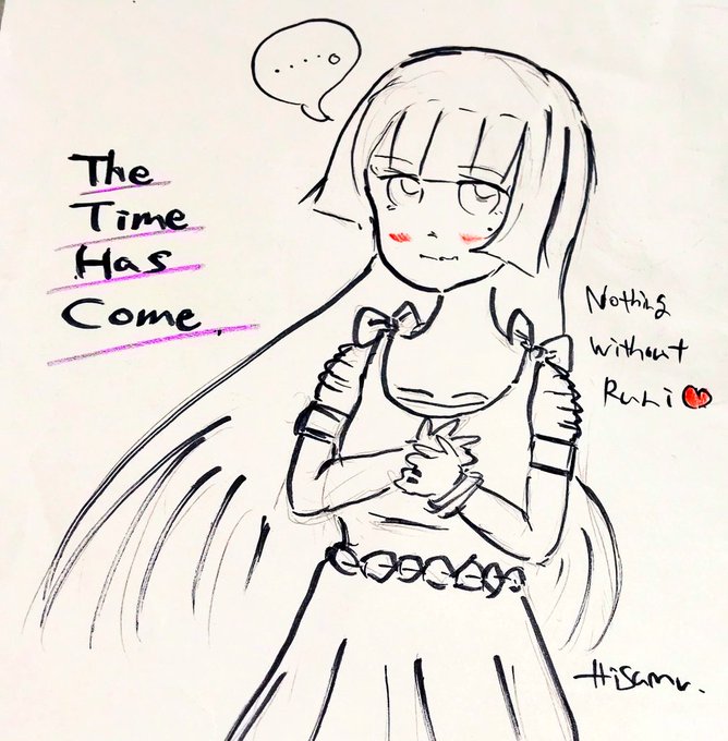 「もうすぐね....」期待と少し不安を胸に新学期やがて来る時を待ちわびて物憂げな #瑠璃先輩✨ (ラフ)#俺妹 #黒猫 「もうすぐね....」期待と少し不安を胸に新学期やがて来る時を待ちわびて物憂げな #瑠璃先輩✨ (ラフ)#俺妹 #黒猫