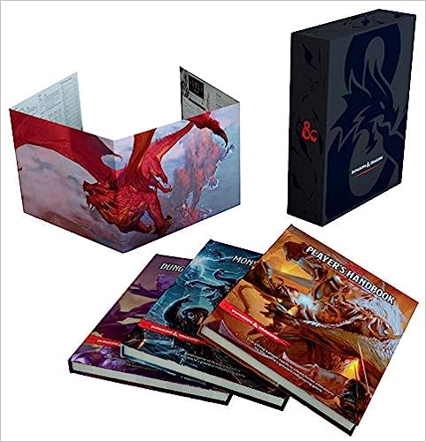 Dungeons & Dragons Core Rulebooks Gift Set
Special Foil Covers Edition with Slipcase, Player's Han...