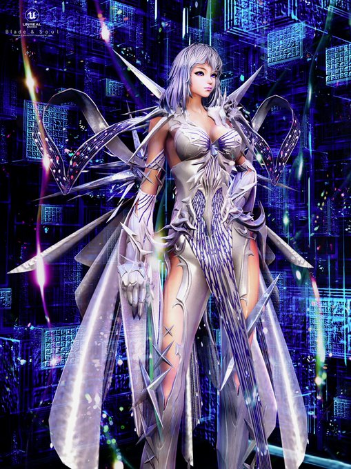 【ブレイドアンドソウル】~冬将軍の撤退~衣装は霜の花セット(衣装室染色撮影)衣装欠け・被り修正、透かし合成(衣装裾は透け 【ブレイドアンドソウル】~冬将軍の撤退~衣装は霜の花セット(衣装室染色撮影)衣装欠け・被り修正、透かし合成(衣装裾は透け
