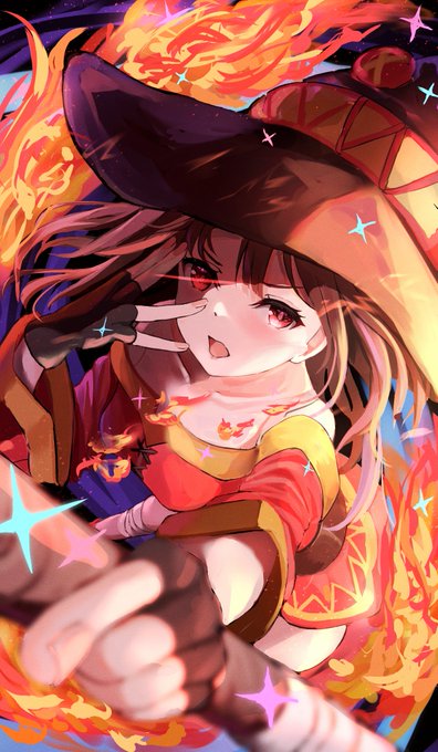 この素晴らしい世界に爆焔を! もうすぐ始まりますね!またエクスプロージョンが見れるの楽しみ!てことで、めぐみん描きました この素晴らしい世界に爆焔を! もうすぐ始まりますね!またエクスプロージョンが見れるの楽しみ!てことで、めぐみん描きました