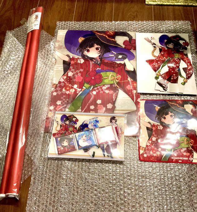 めぐみんグッズも届いた(^^)#このすば めぐみんグッズも届いた(^^)#このすば