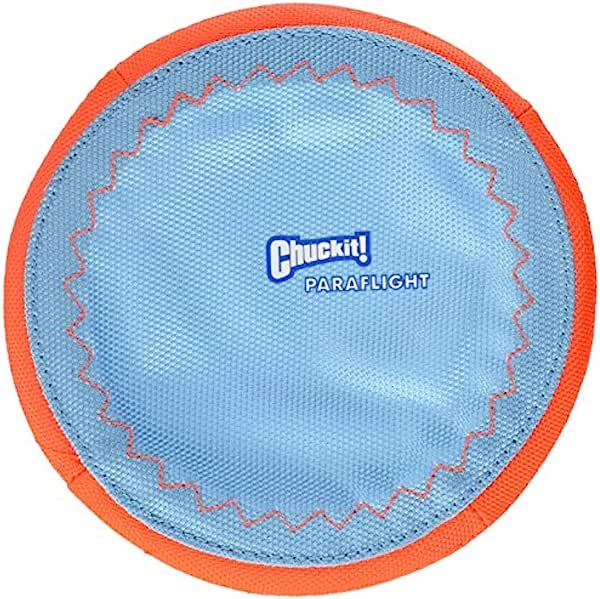 ChuckIt! Paraflight Flyer Dog Frisbee Toy Floats On Water; Gentle On Dog's Teeth And Gums; Small $5....