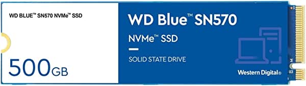 Western Digital 500GB WD Blue SN570 NVMe Internal Solid State Drive SSD $32.99 (43% off) at