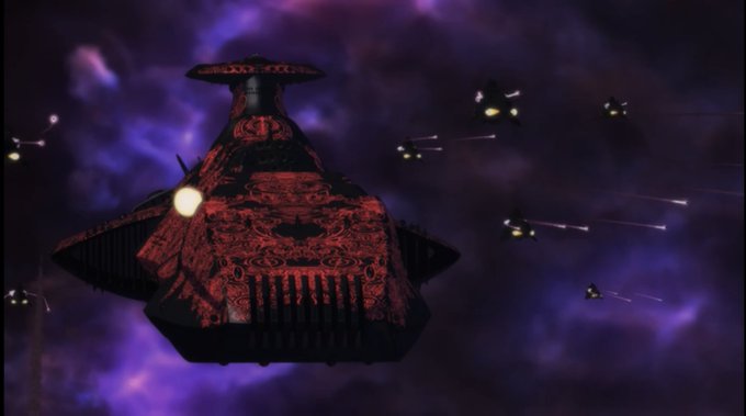 宇宙戦艦ヤマト2202の反乱軍のゼルグート級かっこよすぎだろ。てかゼルグート級の主砲って速射砲だったのか？ww 