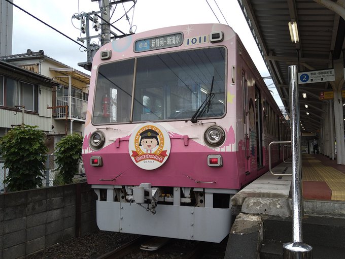 今日で静鉄1011号のちびまる子ちゃんラッピングも終了。残念ながら、ラストランイベントには行けませんでしたが、撮影も乗車