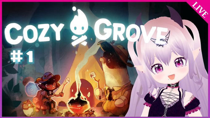 New Game!【Cozy Grove】かわいい呪いの島でキャンプ❤🕚🇯🇵 3/27 11:30 🇵🇪 3-26 21