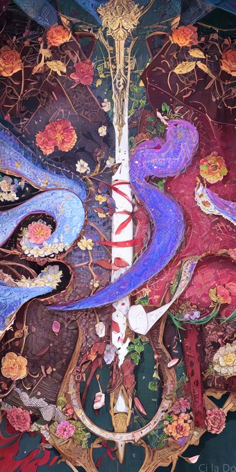 悪の華Les Fleurs du mal#AiArt⏰ 悪の華Les Fleurs du mal#AiArt⏰