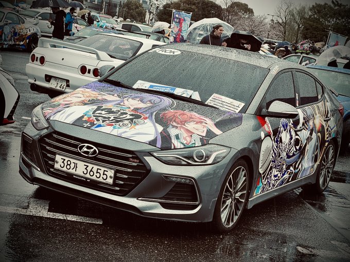 痛車天国で海外勢のマシンをパチリ📸レーミク痛車も居た😍😍#痛車天国 痛車天国で海外勢のマシンをパチリ📸レーミク痛車も居た😍😍#痛車天国