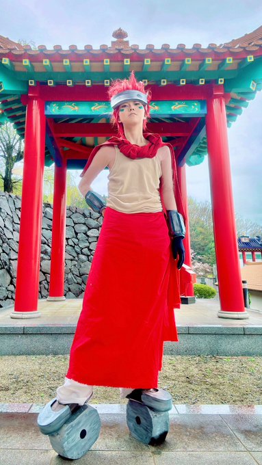 自撮りのやつですが!!!!!封神演義のコスプレデビューを記念して全身を貼っておきます!!!!!!!!!!急遽の哪吒はほぼ 自撮りのやつですが!!!!!封神演義のコスプレデビューを記念して全身を貼っておきます!!!!!!!!!!急遽の哪吒はほぼ