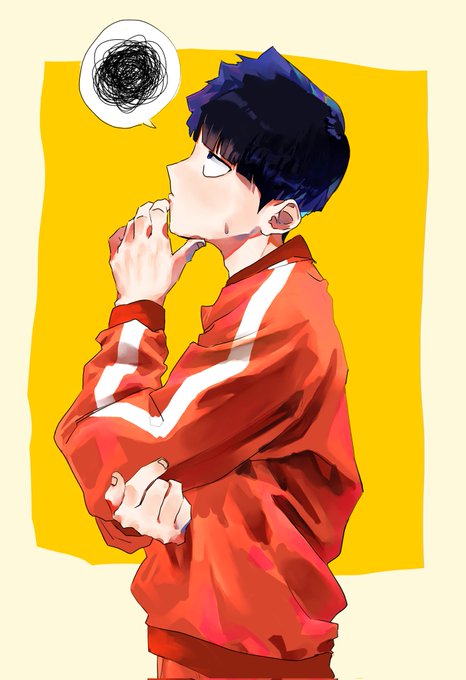 考えるジャージモブくん#モブサイコ100#mp100#影山茂夫 考えるジャージモブくん#モブサイコ100#mp100#影山茂夫
