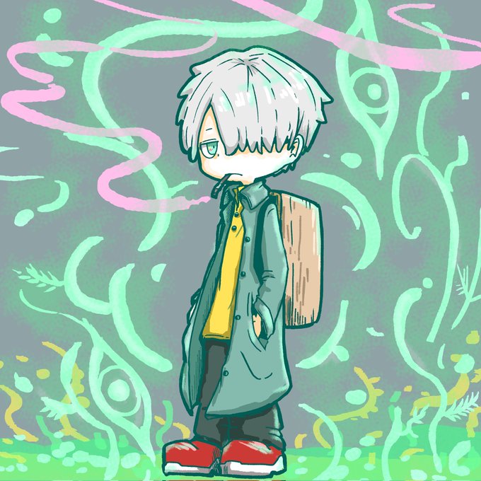#100日チャレンジ#クソ餓鬼百鬼夜行 #絵 #イラスト #illustrationNo.051 蟲師のクソ餓鬼 #100日チャレンジ#クソ餓鬼百鬼夜行 #絵 #イラスト #illustrationNo.051 蟲師のクソ餓鬼