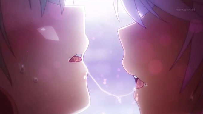  第一話からキス(魔力供給)があって約40秒そういうシーンがあるアニメがあります。fate/kaleid liner プ