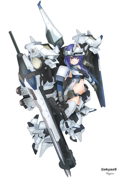 #今月描いた絵を晒そう / 模型作品トレース画デュランダル デュラ子/Kihiro様 マキナ・イズミルテイーラ/鵜久森( #今月描いた絵を晒そう / 模型作品トレース画デュランダル デュラ子/Kihiro様 マキナ・イズミルテイーラ/鵜久森(