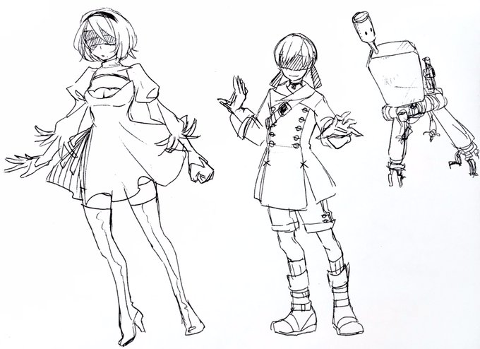 iPadさんでなんか描こうとすると大抵寝落ちして保存できてないので諦めて紙にボールペンで衣装メモした…おやすみ…作画する iPadさんでなんか描こうとすると大抵寝落ちして保存できてないので諦めて紙にボールペンで衣装メモした…おやすみ…作画する