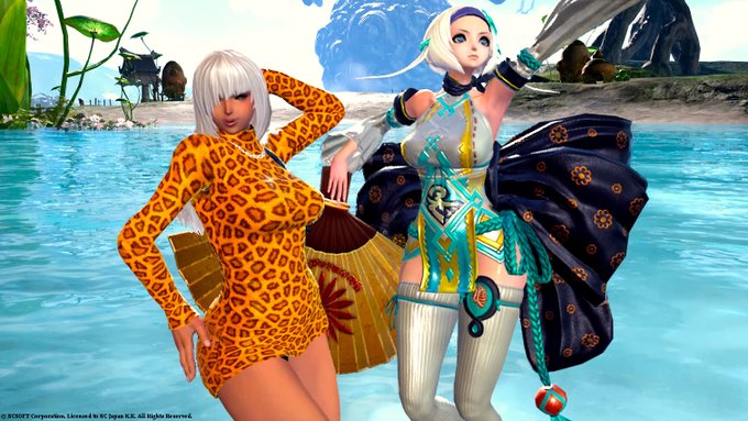 イベント衣装でジュリアと一緒に#ブレイドアンドソウル #BladeAndSoul イベント衣装でジュリアと一緒に#ブレイドアンドソウル #BladeAndSoul