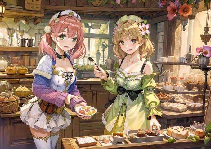 55 #pixiv今日のお題 #花冠 #アトリエシリーズ #アーシャのアトリエ #エスカ&ロジーのアトリエ #料 55 #pixiv今日のお題 #花冠 #アトリエシリーズ #アーシャのアトリエ #エスカ&ロジーのアトリエ #料