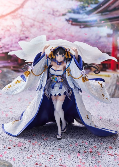 \ 予約締切せまる /『ヘスティア -白無垢- 1/7スケールフィギュア』予約締切は4月7日です!白無垢は生地表面の模様 \ 予約締切せまる /『ヘスティア -白無垢- 1/7スケールフィギュア』予約締切は4月7日です!白無垢は生地表面の模様