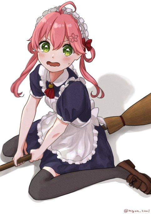 ホロメンがメイドさんの世界②「ち、違うよ!?昨日見た魔女宅の影響じゃないから!!」#miko_Art ホロメンがメイドさんの世界②「ち、違うよ!?昨日見た魔女宅の影響じゃないから!!」#miko_Art