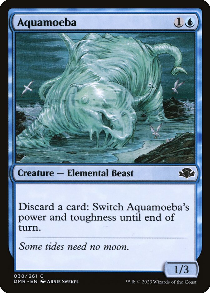 MTG Discard A Card 33 #Aquamoeba Discard a card: Switch Aquamoeba’s power and toughness until end...