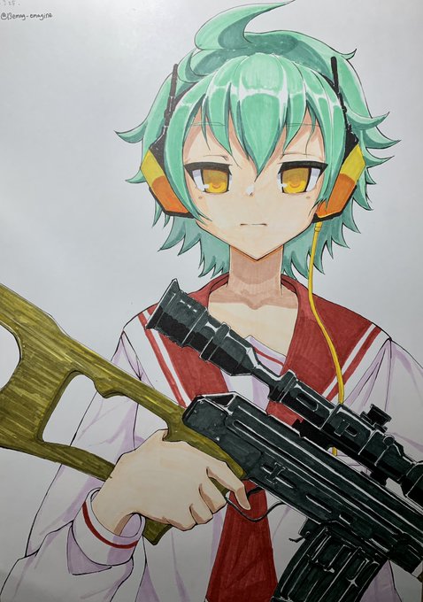 緋弾のアリアのレキを描きました🐺 緋弾のアリアのレキを描きました🐺