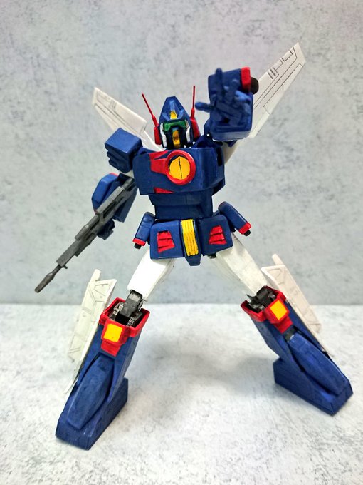 EGガンダムさんのおかげでそこそこ動く。塗装は水溶きアクリル筆塗り、黄色のみシタデル。#オラザブ4 #オラザブ4完成 EGガンダムさんのおかげでそこそこ動く。塗装は水溶きアクリル筆塗り、黄色のみシタデル。#オラザブ4 #オラザブ4完成