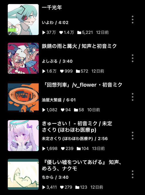 #3月ボカロ10選一千光年/いよわ鉄錆の雨と篝火/よしぶる回想列車/油屋大繁盛きゅーさい!/未定さくり優しい嘘をついてあ #3月ボカロ10選一千光年/いよわ鉄錆の雨と篝火/よしぶる回想列車/油屋大繁盛きゅーさい!/未定さくり優しい嘘をついてあ