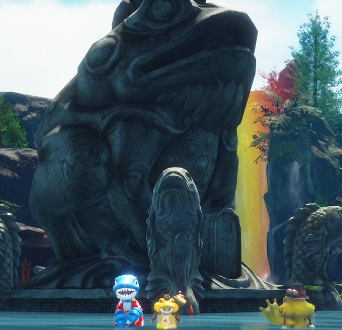 「ゴーワ」「ゴーワの帽子」です~ 故郷にカエル! #ブレイドアンドソウル #ブレソでエイプリルフール 「ゴーワ」「ゴーワの帽子」です~ 故郷にカエル! #ブレイドアンドソウル #ブレソでエイプリルフール