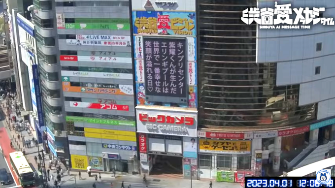 2023年4月1日(土)🍄🍄🍄🍄🍄#渋谷愛メッセージTIME キンプリセンター紫耀くんが生んだエリンギプールは世界で一番
