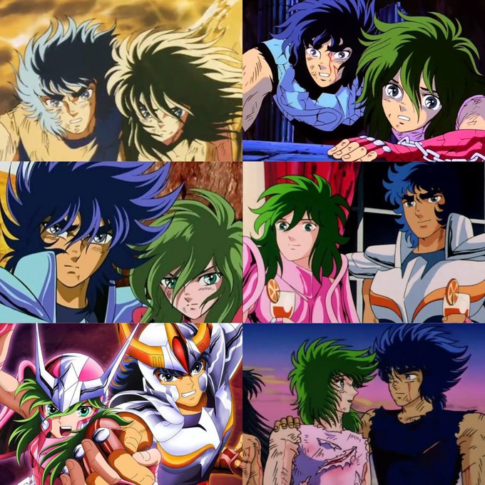 #SaintSeiya✨#聖闘士星矢#鳳凰星座の一輝 🔥🔥#アンドロメダ星座 の瞬 ⛓️⛓️#brothers#Ikki