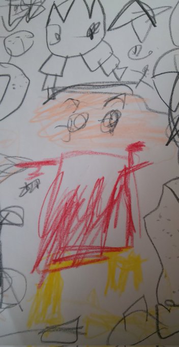 息子の描いたクレヨンしんちゃん上手すぎる これはもう大阪府庁に飾られてもおかしくない 