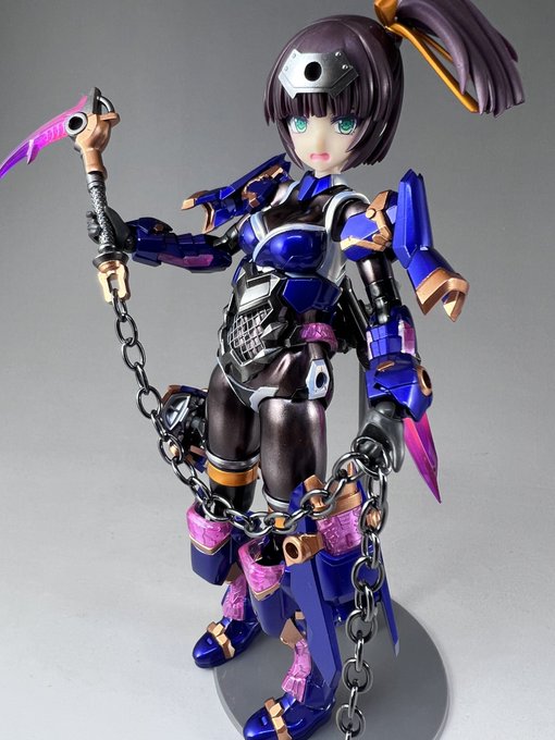 アヤツキ完成紺色キャンディは深い角度で紫を感じるように混合#FAガール#フレームアームズ・ガール アヤツキ完成紺色キャンディは深い角度で紫を感じるように混合#FAガール#フレームアームズ・ガール