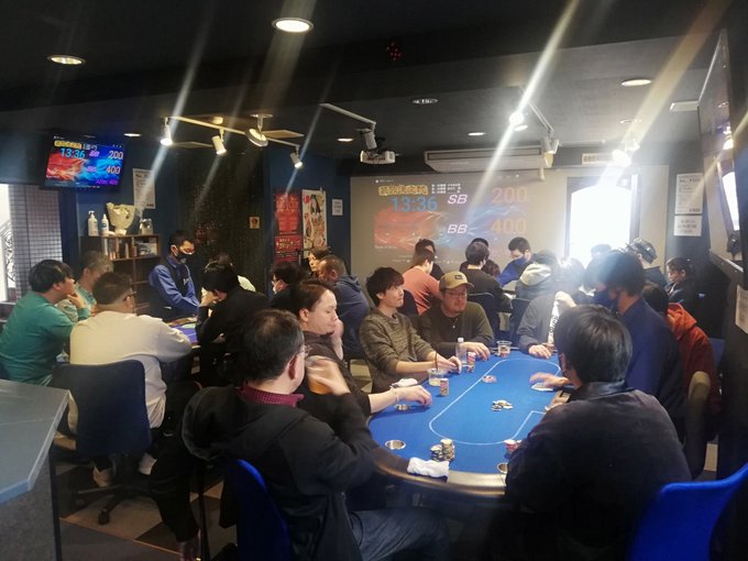 TrickSter三周年3rd anniversary大分県Poker Player 最強決定戦ただいま、3テーブルMA