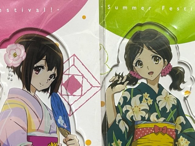 我が家のテーブル上で眺めてくる、お二人。何年経ってもユーフォの推しはこの二人ですね😊🥰#はるかおり#anime_euph