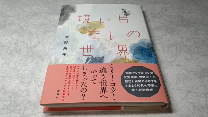 本日の書籍♪理論社 刊角野栄子 著「境い目なしの世界」#リオフミ「魔女の宅急便」シリーズが飛び抜けて有名だけど、むしろそ