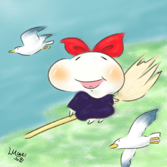 23/4/3ぐもち〜っ☀️おもち、今日はキキになりきって🧹✨あっちへこっちへ、ぴゅーん💨#おもちの日々#魔女の宅急便 # 23/4/3ぐもち〜っ☀️おもち、今日はキキになりきって🧹✨あっちへこっちへ、ぴゅーん💨#おもちの日々#魔女の宅急便 #