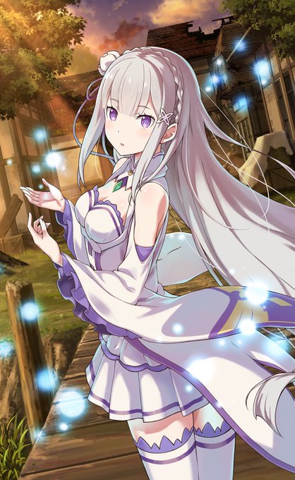 【#リゼロスギャラリー】【夕闇の幻想】エミリア#リゼロス #rezero 