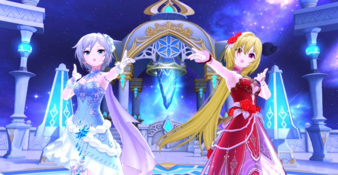 美しいアーニァとちとせちゃん😆💕#アナスタシア #黒埼ちとせ #デレステスクショお昼の1枚 美しいアーニァとちとせちゃん😆💕#アナスタシア #黒埼ちとせ #デレステスクショお昼の1枚