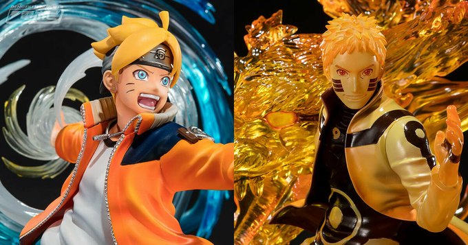 『BORUTO-ボルト-』華やかなエフェクトを纏ったうずまきナルト、うずまきボルトが「フィギュアーツZERO 絆Rela